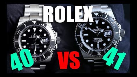 rolex submariner 41mm vs 40mm